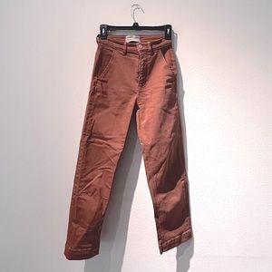 Everlane Straight Leg Crop - Cocoa Brown